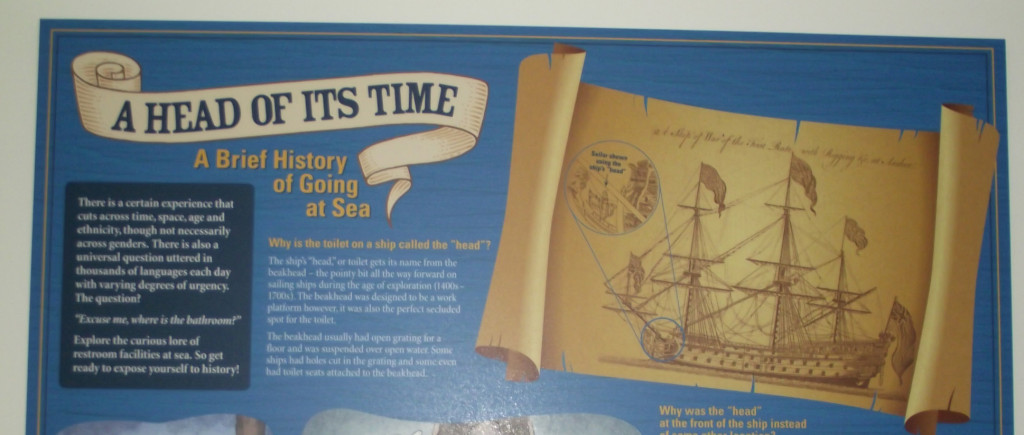 Introductory panel in the bathroom