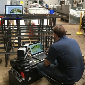 API正在查看炮塔的激光扫描数据