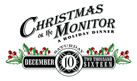 圣诞在监视器的标志