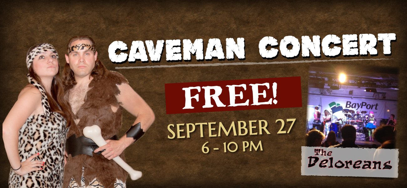 穴居人音乐会横幅